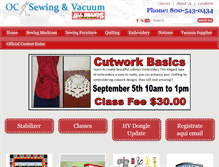 Tablet Screenshot of ocsewing.com